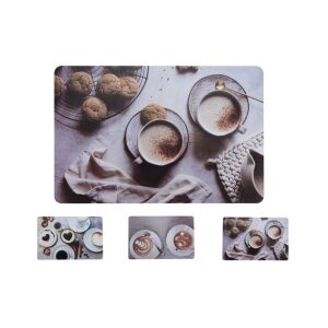 Tányéralátét 43,5*28,5cm Kávé Dekorral CY2702080 143804235 - Tányéralátét