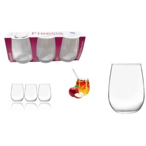 Pohár Üveg Freesia 490ml 3 Darabos 143804566 - Vizespohár