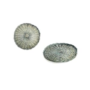 Bambusz Kosár Lapos Szürke 208-61 - D25*H2cm 143804577 - Tárolódoboz & kosár