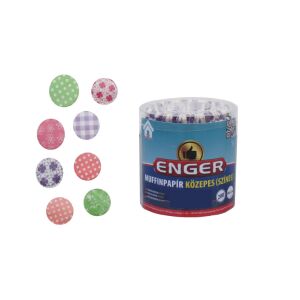 Muffinpapír Közepes Színes/200db eng-154 143804661 - Muffin papír
