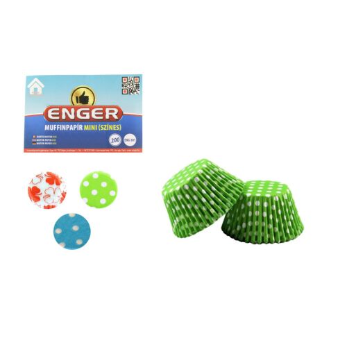 Muffinpapír Mini Színes/200db eng-301 143804662