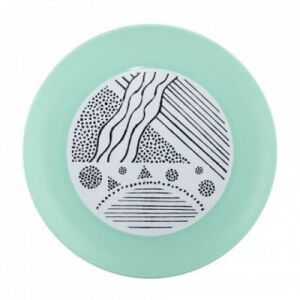 Tányér Lapos Műanyag Dekoros 22cm 169072 143804702 - Tányér