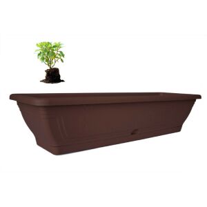 Virágláda Tálcával Magyar 80cm Barna (10/#_300/rkl) 143804812 - Balkonláda
