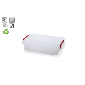 Tároló Szögletes Lapos 0,75 Literes Füllel K116 143804936 - Tárolódoboz & kosár