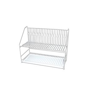 Edénycsepegtető Emeletes Fém+Műanyag Tálca Fehér (60/rkl) 143805000 - Edényszárító