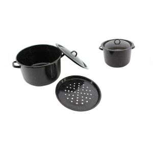 Zománcozott Fazék+Tető 32cm 15.5 Literes Dunszt 143805190 - Főzőedény & Sütőedény