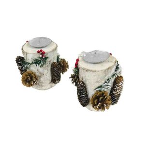 Fatönk Gyertyatartó 1-es 210-GY-6 - D12*H15/17cm 143805240 - Gyertyatartó