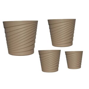 Virágcserép Swing 18cm Mokka