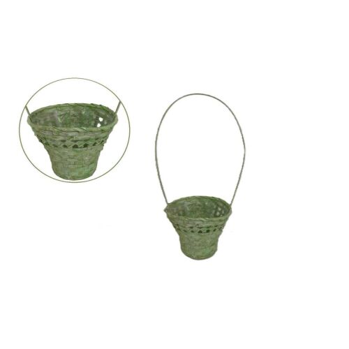 Bambusz Flor. Kerek Zöld S/3 66-44/ZÖLD - D21*H10/36cm 143805353