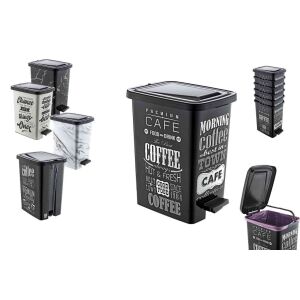 Pedálos Szemetes Dekoros Slim 25 Literes S101-1