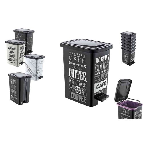 Pedálos Szemetes Dekoros Slim 25 Literes S101-1 143805434