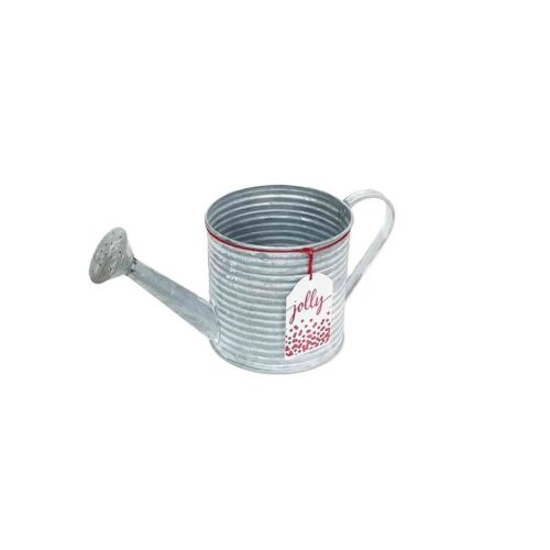 Bádog Kanna Szürke, Piros Logós 232-BK-52 - D13*H13cm 3/40 143805433