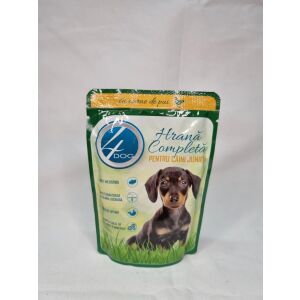 4DOG Nedves Kutyaeledel 100g, Csirke, Junior