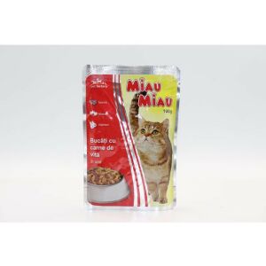 Miau Miau Nedves Macskaeledel 100g, Marha, Adult 143805494 - Állattartás