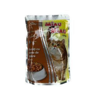 Miau Miau Nedves Macskaeledel 100g, Nyúl, Adult