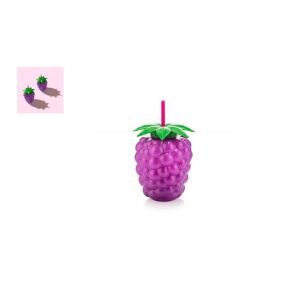 Bögre Műanyag Szeder Formájú 800ml Szívószállal L-00820 143805504 - Pohár