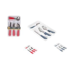 Evőeszköz Szett Műanyag Tartóval BS1000010 143805529 - Evőeszköz készlet