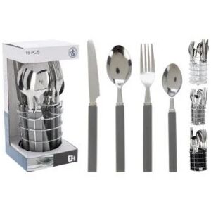 Evőeszköz Készlet 16 Darabos Tartóval CC4100970 143805646 - Evőeszköz készlet