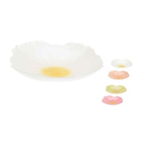 Tányér Üveg Virágos 21cm 044400420 143805653 - Tányér