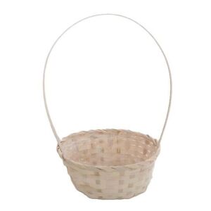 Bambusz Flor. Ovál Antikolt Kicsi 66-22-A/FEHÉR - 25*18*H10/40cm 143805668 - Tárolódoboz & kosár