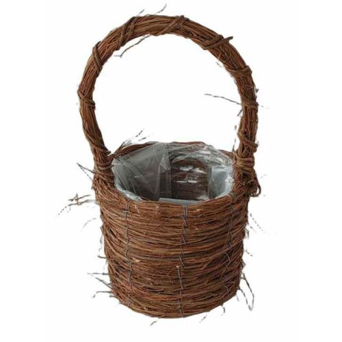 Fonott Füles Kosár Barna Kócos 54-108 - D19*H16/35cm 143805676