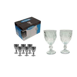 Pohár Üveg Stampedlis Talpas Dila 75ml 6 Darabos