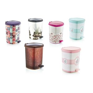 Pedálos Szemetes Dekoros 11 Literes D010 143805751 - Lakberendezés