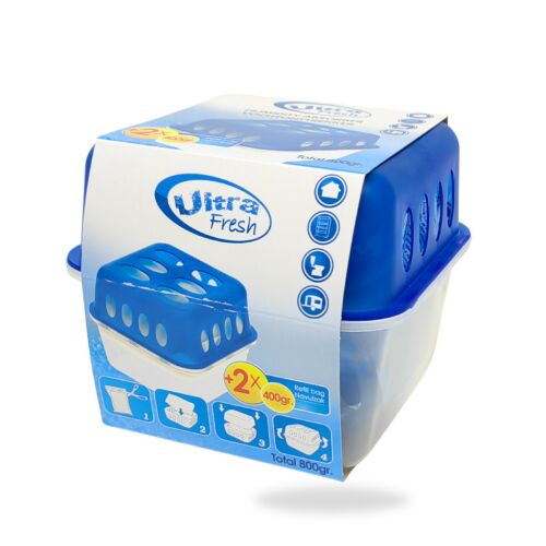Ultra Fresh Páramentesítő 2 x 400g Töltettel, Nedvességelnyelő Otthonra