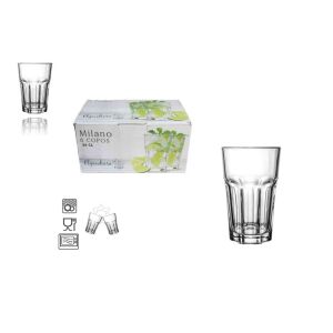 Pohár Üveg Milano 360ml 6 Darabos 143805875 - Vizespohár