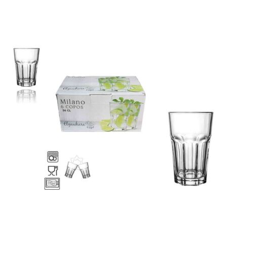 Pohár Üveg Milano 360ml 6 Darabos