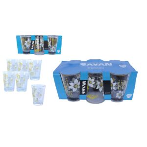 Pohár Üveg Morano Dekoros 6 Darabos 150ml 143805877 - Vizespohár