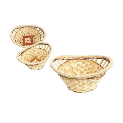 Bambusz Kosár Csónak 8-2031, bambusz kosár csónak, 20x15xH6/8cm - Tárolódoboz és kosár