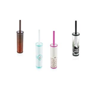 Wc Kefe Kerek Dekoros D018 143806063 - WC kefe & tartó