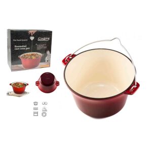 Bogrács Öntvény Zománcozott Heinner 5 Literes