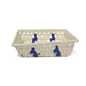 Fonott Kosár Pálmalevél Tégla 8-PL-03 - 20*15*H5cm 143806125 - Tárolódoboz & kosár