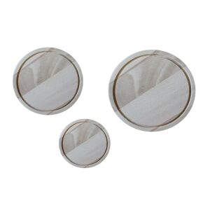 Vágódeszka Szett Fa Kerek 3 Darabos 20+25+30cm (5/#) 143806144 - Vágódeszka