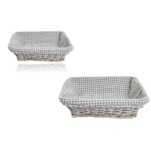 Vessző Kosár Szürke Kockás 68-03 - 33*24*H10cm 143806158