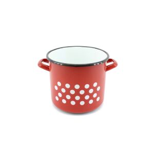 Zománcozott Fazék Piros Dekor 19cm 5 Literes 143806166 - Fazék