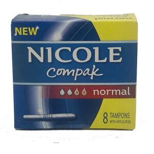 Applikátoros Tampon Nicole Compak 8 Darabos Normál 143806200 - Tampon