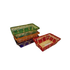 Bambusz Kosár Tégla King Mix 8-164 - 26*16*H8cm 143806491 - Tárolódoboz & kosár