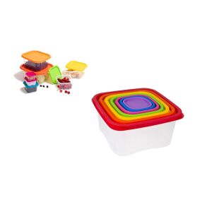 Tároló Doboz Szett Szivárvány 7 Darabos 143806495 - Ételtároló