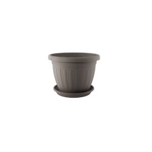 Virágcserép+Alátét Venecia 12cm Mokka 143806550 - Kertépítés