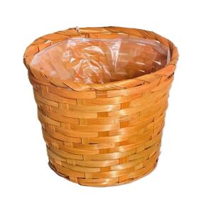 Bambusz Flor. Ovál Antikolt Narancs 66-2-A/NARANCS - 30*22*H13/49cm 143806578 - Kaspó