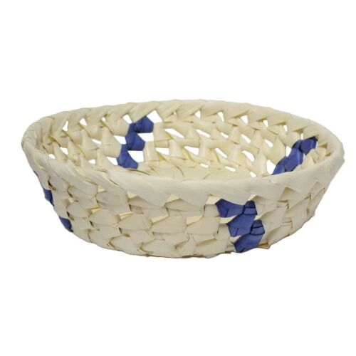 Fonott Kosár Pálmalevél Kerek 8-PL-01 - D20*H5cm 143806676