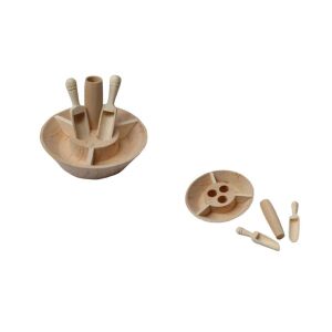 Fa Fűszertartó Kerek 10cm 143806929 - Tárolás & Rendszerezés