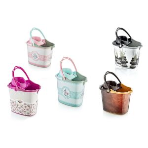 Felmosóvödör+Csavaró Dekoros 14 literes D012 143807045 - Háztartási vödör & Tál