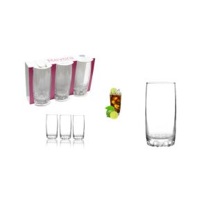 Pohár Üveg Üdítős Revera 370ml 3 Darabos 143807081 - Vizespohár