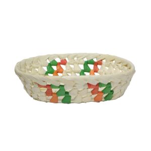 Fonott Kosár Pálmalevél Ovális Magyar 8-PL-06 - 23*17*H6cm 143807125 - Tárolódoboz & kosár