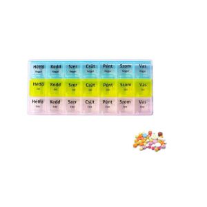 Gyógyszeradagoló Műanyag 21 részes eng-558