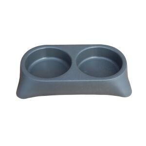 Kutyatál/Macskatál Szögletes 0.6+0.6 Literes